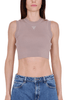 TOP CROPPED IN MAGLIA BEIGE