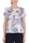 TOP MANICHE CORTE IN TWILL FANTASIA GRIGIO
