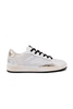 SNEAKERS DONNA CON DETTAGLI LAMINATO E PAILETTE BIANCO