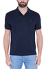 POLO IN JERSEY DI COTONE BLU