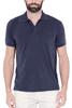 POLO UOMO IN JERSEY DI COTONE BLU