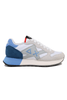 SNEAKERS UOMO IN PELLE E TESSUTO BIANCO