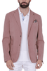 GIACCA BLAZER UOMO IN COTONE STRETCH MARRONE