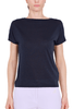 T-SHIRT IN JERSEY DI LUREX BLU