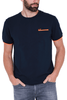 T-SHIRT UOMO CON DETTAGLI FLUO BLU