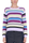 MAGLIA GIROCOLLO A RIGHE IN COTONE LILLA