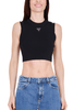 TOP CROPPED IN MAGLIA NERO