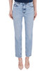 JEANS TAPERED IN DENIM STRETCH AZZURRO