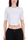 T-SHIRT GIROCOLLO CROPPED BIANCO