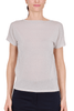T-SHIRT IN JERSEY DI LUREX PLATINO