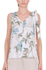 TOP SMANICATO IN VISCOSA FANTASIA BEIGE