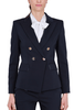 GIACCA BLAZER DOPPIOPETTO IN TESSUTO TECNICO BLU