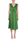 VESTITO MIDI SMANICATO IN TWILL VERDE