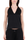 TOP SMANICATO IN RASO NERO
