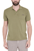 POLO UOMO IN JERSEY DI COTONE VERDE