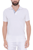 POLO UOMO MEZZA MANICA COTONE PIQUET BIANCO
