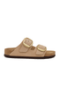 SANDALO ARIZONA BIG BUCKLE IN PELLE NUBUK BEIGE