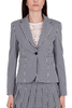 GIACCA BLAZER A QUADRETTI NERO