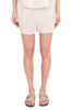 SHORT IN POPELINE DI COTONE BEIGE