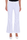 PANTALONE A ZAMPA IN TELA DI COTONE BIANCO