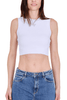 TOP CROPPED IN MAGLIA BIANCO