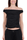 TOP DRAPPEGGIATO IN MISTO LINO NERO