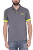 POLO UOMO PIQUET CON DETTAGLI FLUO GRIGIO
