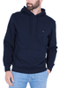 FELPA CAPPUCCIO UOMO CON BANDIERA LOGO BLU
