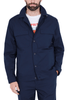 GIACCA CAMICIA IN COTONE STRETCH BLU