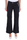 PANTALONE A ZAMPA IN TELA DI COTONE NERO
