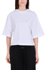 T-SHIRT CROPPED OVERSIZED BIANCO