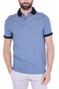 POLO UOMO IN COTONE INTERLOCK BLU