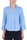 BLUSA IN POPELINE DI COTONE STRETCH AZZURRO