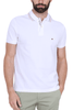 POLO IN PIQUET DI COTONE CON BORDI COLORATI BIANCO