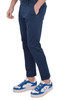 PANTALONE UOMO IN TESSUTO CON MICRO DISEGNO BLU