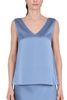 TOP IN RASO AZZURRO