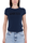 T-SHIRT CROPPED CON LOGO E STRASS BLU