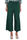 PANTALONE CROPPED A PALAZZO IN COTONE VERDE