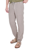 PANTALACCIO UOMO IN PURO LINO BEIGE