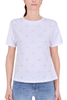 T-SHIRT CON STRASS BIANCO