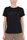 T-SHIRT CON LOGO RICAMATO E CHARMS NERO