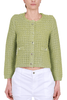 CARDIGAN GIROCOLLO BOUCLE VERDE