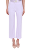 PANTALONE DRITTO IN TESSUTO FLUIDO LILLA