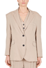 GIACCA BLAZER OVERSIZE BEIGE