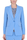 GIACCA BLAZER MONOPETTO IN TESSUTO FLUIDO AZZURRO