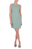 VESTITO SMANICATO CORTO A SACCHETTO VERDE