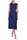 ABITO MIDI SMANICATO IN POPELINE DI COTONE BLU