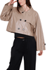TRENCH CORTO MANICHE SVASATE BEIGE