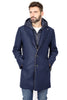 CAPPOTTO UOMO IN MISTO LANA CON INTERNO REMOVIBILE BLU