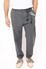 PANTALONI UOMO CON PINCES E DETTAGLIO FOULARD GRIGIO